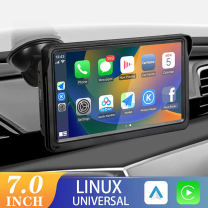 7inch Portable CarPlay Android Auto Car Radio Multimedia Video Player